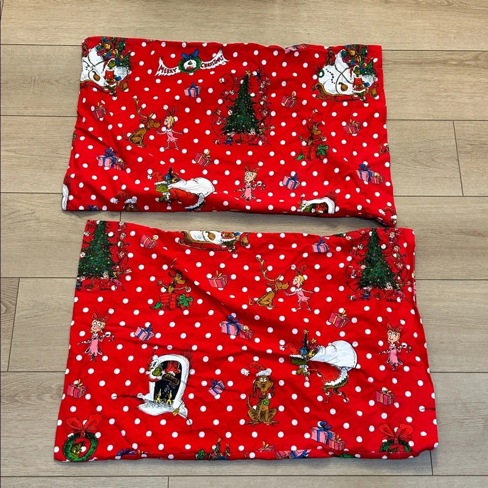 Pottery Barn Teen Dr. Suess Grinch Sheets Size Full